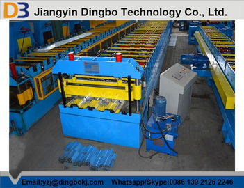 22kw Steel Floor Deck Roll Forming Machine with Galvanized Board / 30 Groups Rollers
